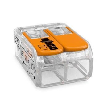 Wago vezeték összekötő 2x0,08-2,5mm2 oldható