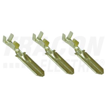   Szig.tlen rátolható csatlakozó csap, sárgaréz, rögz.csapos 6,3×0,8mm, 1-2,5mm2