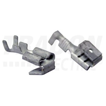   Szigeteletlen rátolható csatlakozó csap+hüvely, ónozott réz 6,3×0,8mm, 1-2,5mm2