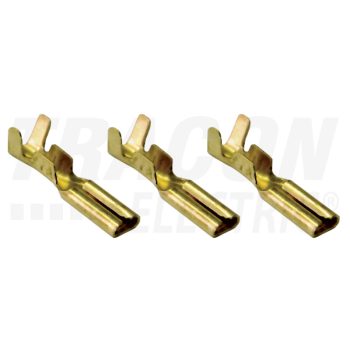   Szigeteletlen rátolható csatlakozó hüvely, sárgaréz 2,8×0,5mm, 0,5-1mm2