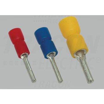   Szigetelt csapos saru, ónozott elektrolitréz, sárga 6mm2, (l1=13mm, d1=3,5mm), PVC