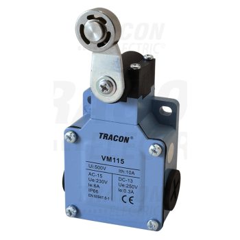   Helyzetkapcsoló, lengőkar-görgő fémházas  1×NO+1×NC, 6A/230V AC, IP66