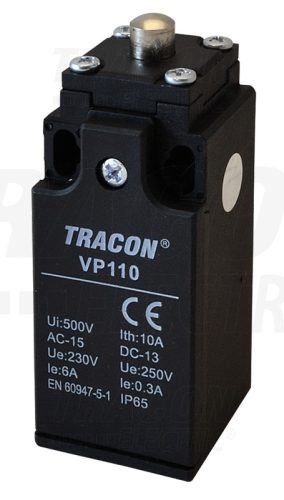Helyzetkapcsoló, kúpos-ütközős 1×NO+1×NC, 6A/230V AC, IP65