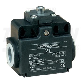   Helyzetkapcsoló, kúpos-ütközős 1×NO+1×NC, 6A/230V AC, IP65