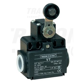   Helyzetkapcsoló, lengőkar-görgö 1×NO+1×NC, 6A/230V AC, 28mm, IP65