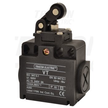   Helyzetkapcsoló, karos-görgős  1×NO+1×NC, 6A/230V AC, IP65